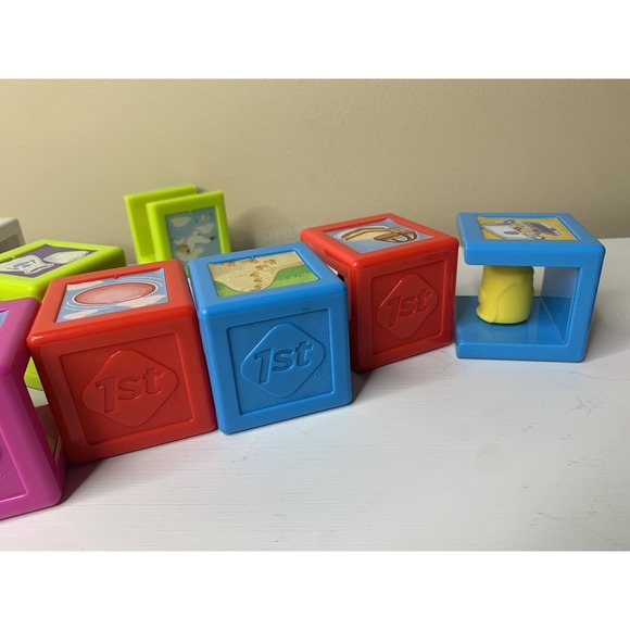 Safety 1st Stack n Play Cubikals Lot of 12 Blocks for Play and Learning - Picture 8 of 8